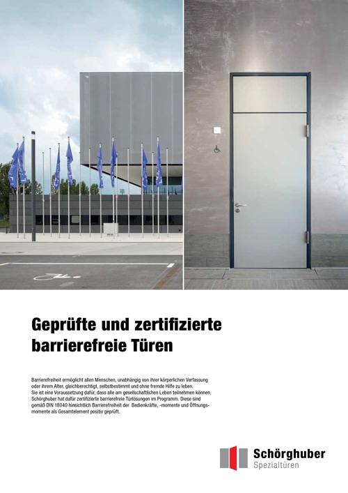 Schörghuber Beilage Portal 42
Barrierefreie Türen